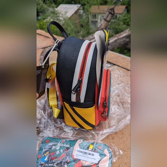 Loungefly Disney Alice in Wonderland Red Queen Backpack and Wallet set - Picture 6 of 8